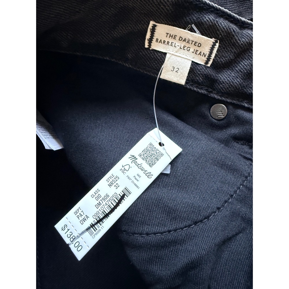 Madewell The Darted Barrel-Leg Jean Olenda Wash 32 NWT - Picture 6 of 9